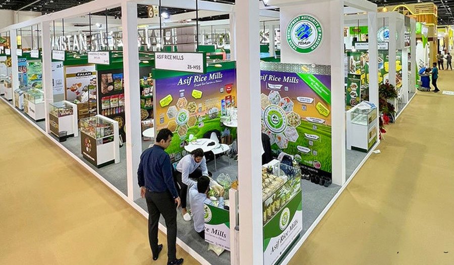 An overview of the Pakistani pavilion at the Gulfood Exhibition in Dubai, UAE on Feb. 20, 2024. (Photo courtesy: Pakistan mission, UAE)